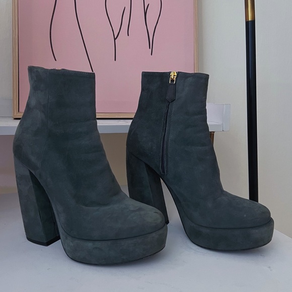 AUTHENTIC PRADA ANKLE BOOTS - Picture 1 of 2